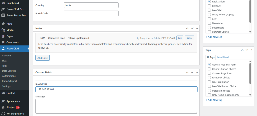 Editing Notes 2 image 46 - Plover CRM